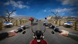 高速公路 特技 摩托车 - 赛车VR游戏