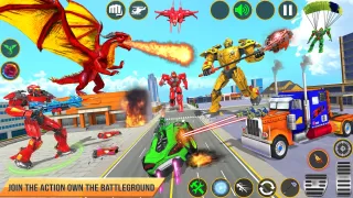 Dragon Robot Car Games 3d