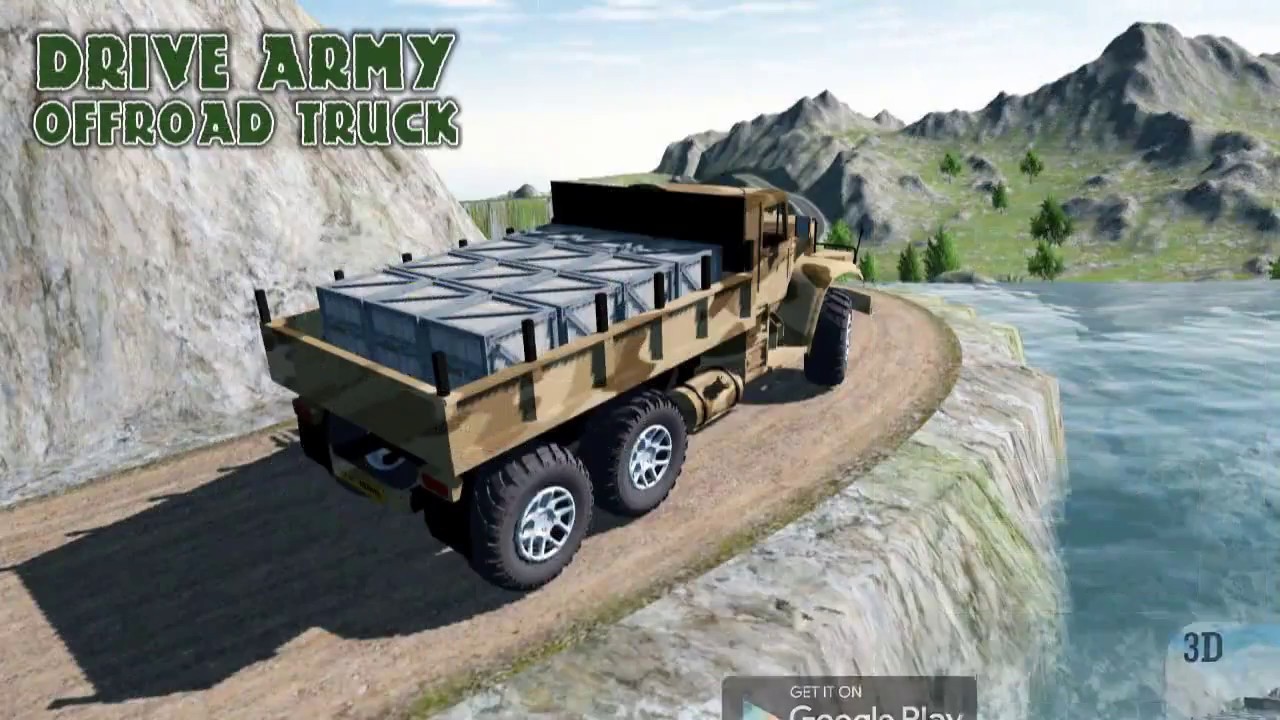 Drive Army Commando Offroad Mountain Truck By Thunder Gamers