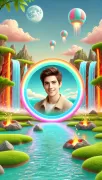 Waterfall Photo Frames Editor