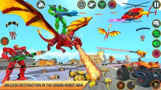 Dragon Robot Car Games 3d
