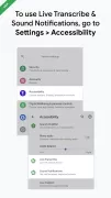 Google Live Transcribe Notification