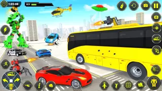 School Bus Robot Car Game