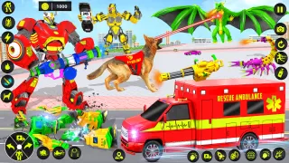 救護車 狗機器人 汽車遊戲