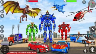 Dragon Robot Car Games 3d