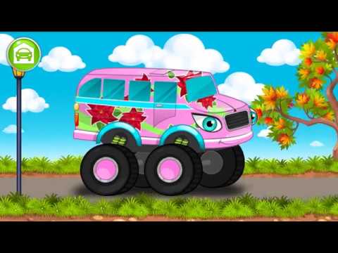 Автомойка - монстр грузовик.