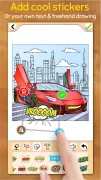 Cars Coloring & Drawing Game