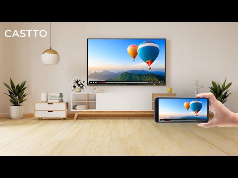 Screen Mirroring - Connect any Phone or Tablet to your TV using the Castto App!