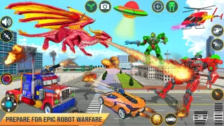 Dragon Robot Car Games 3d