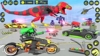 Dino Robot Car Transform Games